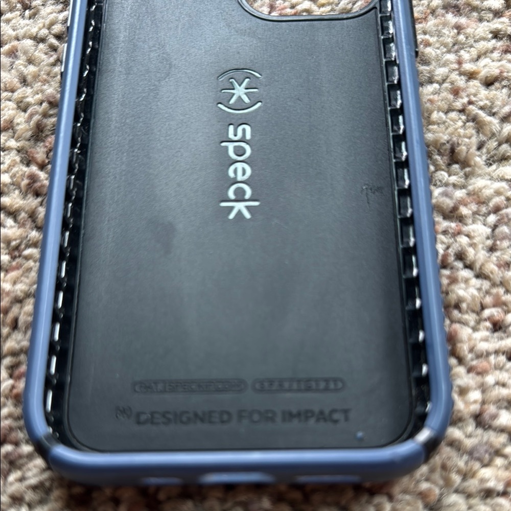 Speck Blue Rugged Phone Case with Geometric Grip - Picture 3 of 6
